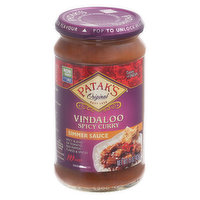 Patak's Simmer Sauce, Vindaloo, Spicy Curry, Hot, 15 Ounce