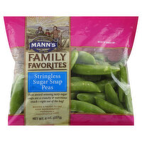 Mann's Family Favorites Sugar Snap Peas, Stringless, 8 Ounce