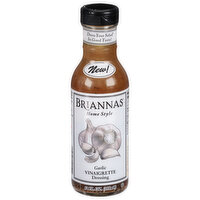 Briannas Vinaigrette Dressing, Garlic, Home Style, 12 Fluid ounce