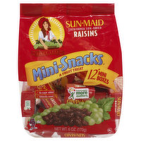 Sun Maid Raisins, California Sun-Dried, Mini-Snacks, 12 Each
