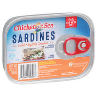 Chicken of the Sea Sardines in Oil, Lightly Smoked, 3.75 Ounce