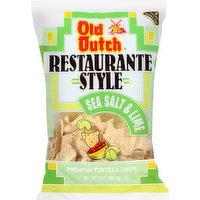 Old Dutch Seasalt and Lime Tortilla Chips, 13 Ounce