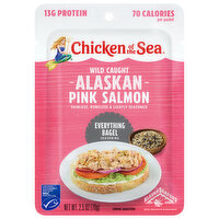 Chicken of the Sea Pink Salmon, Everything Bagel Seasoning, Wild Caught, Alaskan, 2.5 Ounce