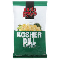Uncle Ray's Potato Chips, Kosher Dill Flavored, 4.25 Ounce