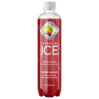 Sparkling Ice Sparkling Water, Zero Sugar, Fruit Punch, 17 Fluid ounce