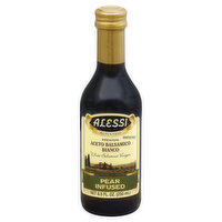 Alessi Vinegar, White Balsamic, Pear Infused, 8.5 Ounce