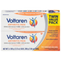 Voltaren Arthritis Pain, Original Prescription Strength, Twin Value Pack, 2 Each
