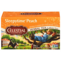 Celestial Seasonings Sleepytime Herbal Tea, Caffeine Free, Peach, 20 Each