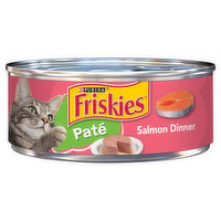 Friskies Pate Cat Food, Salmon Dinner, 5.5 Ounce