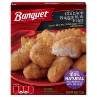 Banquet Chicken Nuggets and Fries, Frozen Meal, 4.85 Ounce