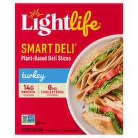 Lightlife Smart Deli Deli Slices, Plant-Based, Turkey, 5.5 Ounce