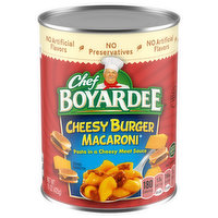 Chef Boyardee Macaroni, Cheesy Burger, 15 Ounce