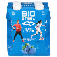 BioSteel Sports Hydration, Blue Raspberry Flavor, 4 Each