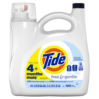 Tide Free & Gentle Liquid Laundry Detergent, 100 loads, 132 fl oz, 132 Fluid ounce