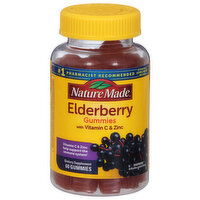 Nature Made Elderberry, Gummies, Raspberry, 60 Each