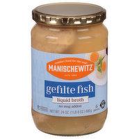 Manischewitz Gefilte Fish, Liquid Broth, 6 Each