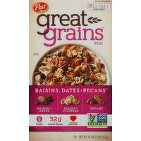 Great Grains Cereal, Raisins, Dates & Pecans, 16 Ounce