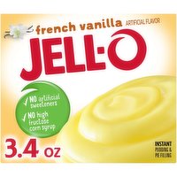 Jell-O French Vanilla Instant Pudding & Pie Filling Mix, 3.4 Ounce