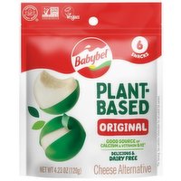 Babybel Cheese Alternative, Plant-Based, Original, 6 Each