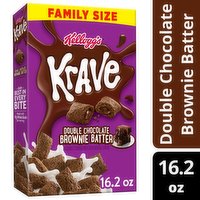 Krave Cold Breakfast Cereal, Brownie Batter, Family Size, 16.2 Ounce