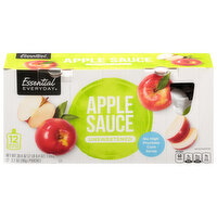 Essential Everyday Apple Sauce, Unsweetened, 12 Each