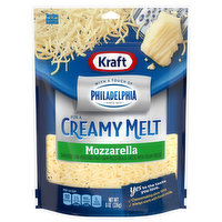 Kraft Natural Cheese Cheese, Mozzarella, Creamy Melt, 8 Ounce