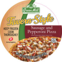 Green Mill Tavern Sausage and Pepperoni Pizza, 25.6 Ounce