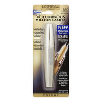 L'Oreal Voluminous Million Lashes Mascara, Waterproof, Blackest Black 630, 0.32 Ounce