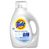 Tide Free & Gentle Liquid Laundry Detergent, 64 loads, 84 fl oz, 84 Fluid ounce