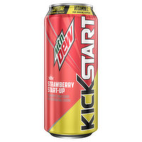 Mtn Dew KickStart Mtn Dew Kickstart Sparkling Juice Beverage Energizing Strawberry Lemonade 16 Fl Oz, 1 Each