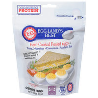 Eggland's Best Peeled Eggs, Hard-Cooked, Medium, 6 Each