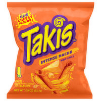 Takis Tortilla Chips, Intense Nacho, Non-Spicy, 3.25 Ounce