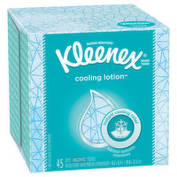 Kleenex Cooling Lotion Tissues, Unscented, 2-Ply, 45 Each