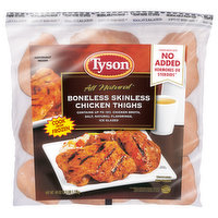 Tyson Chicken Thighs, Boneless, Skinless, Natural, Uncooked, 40 Ounce