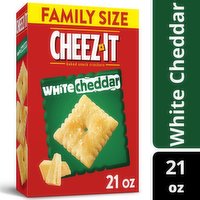Cheez-It Cheese Crackers, White Cheddar, Family Size, 21 Ounce
