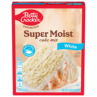 Betty Crocker Super Moist Cake Mix, White, 14.25 Ounce