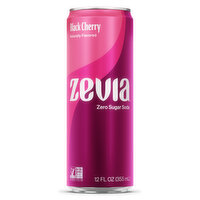 Zevia Soda, Zero Calorie, Black Cherry, 12 Fluid ounce