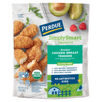 Perdue SimplySmart Organics Chicken Breast Tenders, Breaded, Gluten Free, 22 Ounce