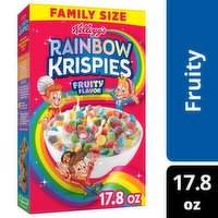Rainbow Krispies Rainbow Krispies Cold Breakfast Cereal, Original, Family Size, 17.8 Ounce