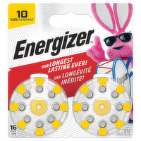 Energizer Batteries, Hearing Aid, Zinc Air, Size 10, 16 Each