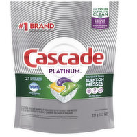 Cascade Platnium Action Packs Dishwasher Detergent Lemon, 21 Each