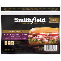 Smithfield Ham, Black Forest, Thinly Sliced, 16 Ounce