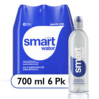 smartwater Vapor Distilled Premium Water Bottles, 6 Each