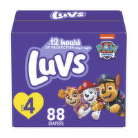 Luvs Diapers Size 4 88 Count, 88 Each