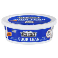 Old Home Sour Cream, Light, Sour Lean, 8 Ounce