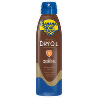 Banana Boat Suncreen Spray, Clear, Dry Oil, Tanning, SPF 8, 6 Ounce