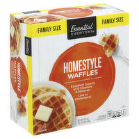 Essential Everyday Waffles, Homestyle, Family Size, 24 Each