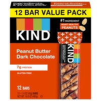 Kind Bars, Peanut Butter Dark Chocolate, Value Pack, 12 Each