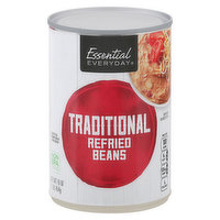 Essential Everyday Refried Beans, Traditional, 16 Ounce
