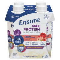 Ensure Max Protein Nutrition Shake, Cherry Cheesecake, 4 Each